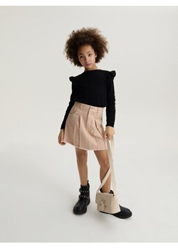 Reserved - Ażurowy sweter - czarny ze sklepu Reserved w kategorii Swetry dziewczęce - zdjęcie 168701511