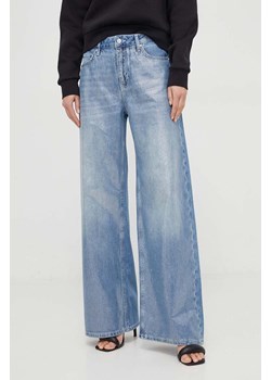 Guess jeansy BELLFLOWER damskie kolor niebieski W4RA82 D5911 ze sklepu ANSWEAR.com w kategorii Jeansy damskie - zdjęcie 168705824