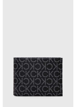 Calvin Klein portfel męski kolor czarny ze sklepu ANSWEAR.com w kategorii Portfele męskie - zdjęcie 168706330