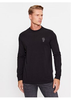 KARL LAGERFELD Longsleeve 755026 534221 Czarny Regular Fit ze sklepu MODIVO w kategorii T-shirty męskie - zdjęcie 168716364