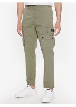 Aeronautica Militare Spodnie materiałowe 231PA1528CT3093 Zielony Tapered Fit ze sklepu MODIVO w kategorii Spodnie męskie - zdjęcie 168716773