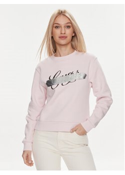 Guess Bluza W4RQ15 K9Z21 Różowy Regular Fit ze sklepu MODIVO w kategorii Bluzy damskie - zdjęcie 168717310