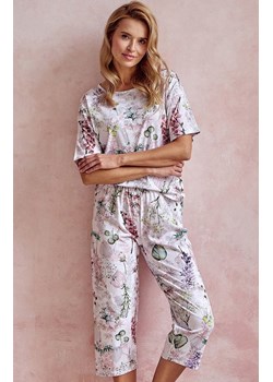 Bawełniana piżama damska w kwiaty Olive 3122, Kolor biały-wzór, Rozmiar M, Taro ze sklepu Intymna w kategorii Piżamy damskie - zdjęcie 168717633
