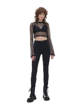 Cropp - Czarne jeansy skinny TALL - czarny ze sklepu Cropp w kategorii Jeansy damskie - zdjęcie 168718201