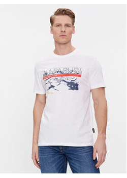 Napapijri T-Shirt Forsteri NP0A4HM6 Biały Regular Fit ze sklepu MODIVO w kategorii T-shirty męskie - zdjęcie 168725661