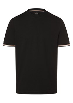BOSS Koszulka męska - Thompson 04 Mężczyźni Bawełna czarny jednolity ze sklepu vangraaf w kategorii T-shirty męskie - zdjęcie 168727842