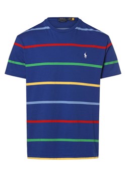 Polo Ralph Lauren T-shirt - klasyczny krój Mężczyźni Bawełna niebieski w paski ze sklepu vangraaf w kategorii T-shirty męskie - zdjęcie 168727844