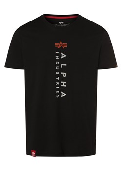 Alpha Industries Koszulka męska Mężczyźni Bawełna czarny nadruk ze sklepu vangraaf w kategorii T-shirty męskie - zdjęcie 168727860