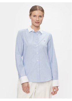 Tommy Hilfiger Koszula Fill A Fill Regular Shirt WW0WW40531 Niebieski Slim Fit ze sklepu MODIVO w kategorii Koszule damskie - zdjęcie 168728492