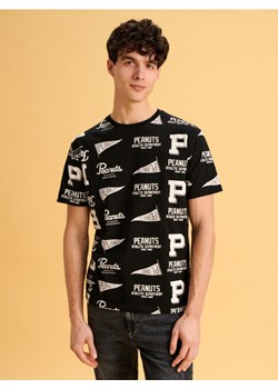 Sinsay - Koszulka z nadrukiem SNOOPY - czarny ze sklepu Sinsay w kategorii T-shirty męskie - zdjęcie 168730200