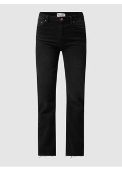 Jeansy o kroju straight fit z wysokim stanem z bawełny ekologicznej ze sklepu Peek&Cloppenburg  w kategorii Jeansy damskie - zdjęcie 168732642
