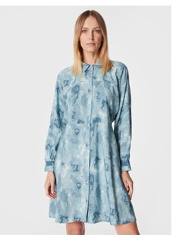Moss Copenhagen Sukienka koszulowa Annalise 17211 Niebieski Regular Fit ze sklepu MODIVO w kategorii Sukienki - zdjęcie 168734240