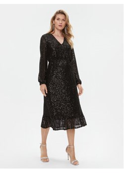 TWINSET Sukienka koktajlowa 232TT2280 Czarny Regular Fit ze sklepu MODIVO w kategorii Sukienki - zdjęcie 168735382