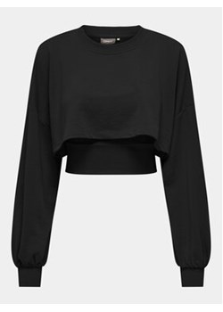 ONLY Bluza Britt 15312126 Czarny Cropped Fit ze sklepu MODIVO w kategorii Bluzy damskie - zdjęcie 168735433
