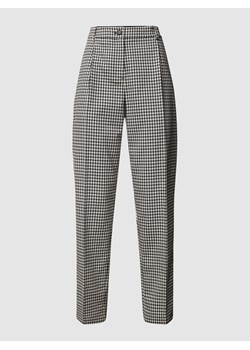 Spodnie materiałowe z wzorem w kratę ze sklepu Peek&Cloppenburg  w kategorii Spodnie damskie - zdjęcie 168737181