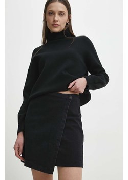 Answear Lab spódnica jeansowa kolor czarny mini prosta ze sklepu ANSWEAR.com w kategorii Spódnice - zdjęcie 168741330