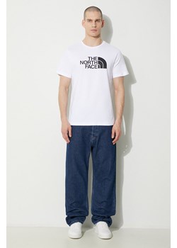 The North Face t-shirt bawełniany M S/S Easy Tee męski kolor biały z nadrukiem NF0A87N5FN41 ze sklepu PRM w kategorii T-shirty męskie - zdjęcie 168741540