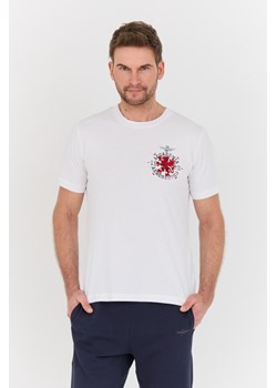 AERONAUTICA MILITARE Biały t-shirt M.C., Wybierz rozmiar XXL ze sklepu outfit.pl w kategorii T-shirty męskie - zdjęcie 168745453