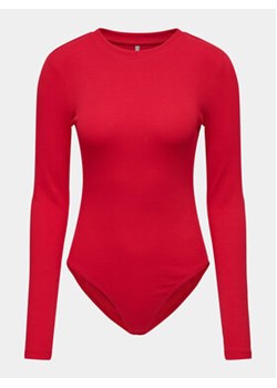 ONLY Body 15310635 Czerwony Slim Fit ze sklepu MODIVO w kategorii Bluzki damskie - zdjęcie 168746451