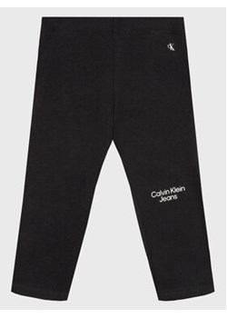 Calvin Klein Jeans Legginsy Stack Logo IN0IN00008 Czarny Slim Fit ze sklepu MODIVO w kategorii Legginsy niemowlęce - zdjęcie 168746542