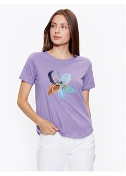 Fransa T-Shirt 20611761 Fioletowy Regular Fit ze sklepu MODIVO w kategorii Bluzki damskie - zdjęcie 168746620