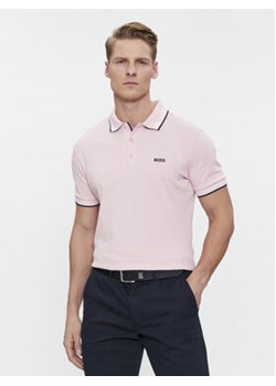 Boss Polo Paddy 50469055 Różowy Regular Fit ze sklepu MODIVO w kategorii T-shirty męskie - zdjęcie 168746640