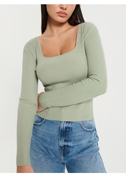 Sinsay - Sweter w prążki - zielony ze sklepu Sinsay w kategorii Swetry damskie - zdjęcie 168750020