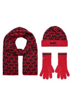 Michael Kors Zestaw czapka, szalik i rękawiczki 29539495 Czerwony ze sklepu MODIVO w kategorii Rękawiczki męskie - zdjęcie 168754070