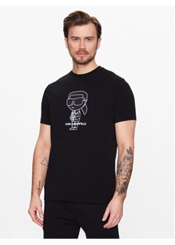 KARL LAGERFELD T-Shirt 755086 531221 Czarny Regular Fit ze sklepu MODIVO w kategorii T-shirty męskie - zdjęcie 168754161