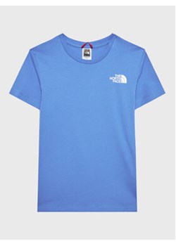 The North Face T-Shirt Simple Dome NF0A82EA Niebieski Regular Fit ze sklepu MODIVO w kategorii T-shirty chłopięce - zdjęcie 168754180