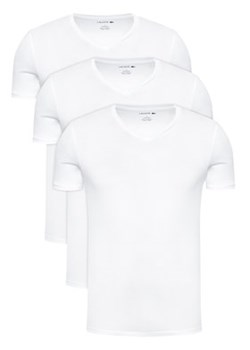 Lacoste Komplet 3 t-shirtów TH3374 Biały Slim Fit ze sklepu MODIVO w kategorii T-shirty męskie - zdjęcie 168754281