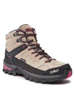 CMP Trekkingi Rigel Mid Wmn Trekking Shoe Wp 3Q12946 Beżowy ze sklepu MODIVO w kategorii Buty trekkingowe damskie - zdjęcie 168754374