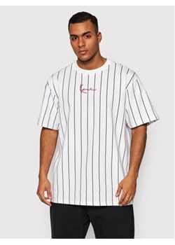 Karl Kani T-Shirt Signature Pinstripe 6030152 Biały Regular Fit ze sklepu MODIVO w kategorii T-shirty męskie - zdjęcie 168754830