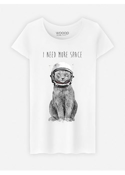 WOOOP Koszulka &quot;I Need More Space&quot; w kolorze białym ze sklepu Limango Polska w kategorii Bluzki damskie - zdjęcie 168755973
