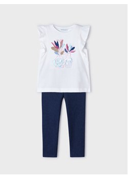 Mayoral Komplet t-shirt i legginsy 3703 Granatowy Slim Fit ze sklepu MODIVO w kategorii Komplety dziewczęce - zdjęcie 168756770