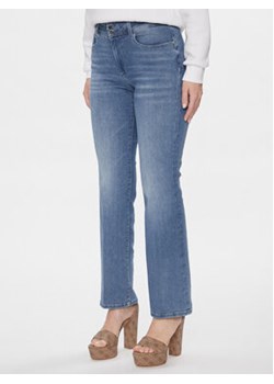 Guess Jeansy Shape Up Niebieski Straight Fit ze sklepu MODIVO w kategorii Jeansy damskie - zdjęcie 168756802