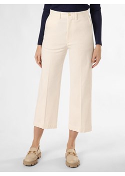 Polo Ralph Lauren Spodnie Kobiety Bawełna écru jednolity ze sklepu vangraaf w kategorii Spodnie damskie - zdjęcie 168757931