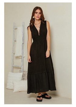 Rodier Lin Lniana sukienka w kolorze czarnym ze sklepu Limango Polska w kategorii Sukienki - zdjęcie 168758200