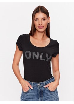 ONLY T-Shirt 15316416 Czarny Slim Fit ze sklepu MODIVO w kategorii Bluzki damskie - zdjęcie 168758633