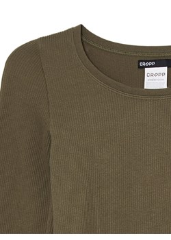 Cropp - Zielona bluzka z długim rękawem - zielony ze sklepu Cropp w kategorii Bluzki damskie - zdjęcie 168758810