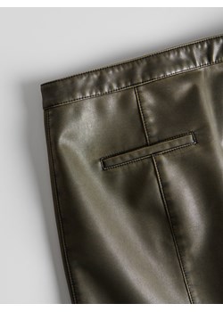 Reserved - Spódnica mini z imitacji skóry - brązowy ze sklepu Reserved w kategorii Spódnice - zdjęcie 168759342