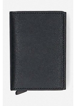 Secrid portfel skórzany Slimwallet Crisple kolor czarny  Slimwallet Crisple SC-BLACK SC.BLACK-BLACK ze sklepu PRM w kategorii Portfele damskie - zdjęcie 168763321
