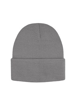 Jednokolorowa Czapka Zimowa Typu Beanie – Zimowa - Szara CPAEMACSHSTRbeanie0047szary ze sklepu JegoSzafa.pl w kategorii Czapki zimowe męskie - zdjęcie 168769444