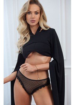 BLACK X KISS czarne figi z zmysłowym wiązaniem, Kolor czarny, Rozmiar S/M, PURE SIN ze sklepu Intymna w kategorii Majtki damskie - zdjęcie 168772492