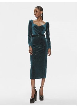 Nissa Sukienka koktajlowa RS13721 Zielony Slim Fit ze sklepu MODIVO w kategorii Sukienki - zdjęcie 168773293