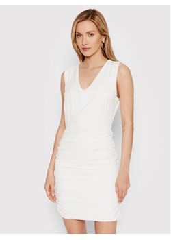 DeeZee Sukienka koktajlowa Enternity PLY033 Biały Slim Fit ze sklepu MODIVO w kategorii Sukienki - zdjęcie 168773554