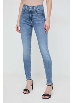 Guess jeansy damskie kolor niebieski W4RA34 D5922 ze sklepu ANSWEAR.com w kategorii Jeansy damskie - zdjęcie 168774720