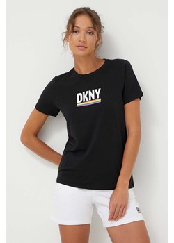 Dkny t-shirt damski kolor czarny DP3T9659 ze sklepu ANSWEAR.com w kategorii Bluzki damskie - zdjęcie 168775420