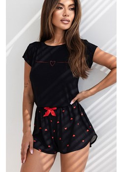 Piżama damska czarna Love Whipster, Kolor czarny, Rozmiar M, SENSIS ze sklepu Intymna w kategorii Piżamy damskie - zdjęcie 168776203