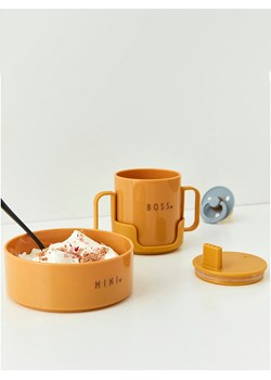 Design Letters Kubek &quot;Eat &amp; Learn&quot; w kolorze pomarańczowym - 220 ml ze sklepu Limango Polska w kategorii Kubki - zdjęcie 168776944
